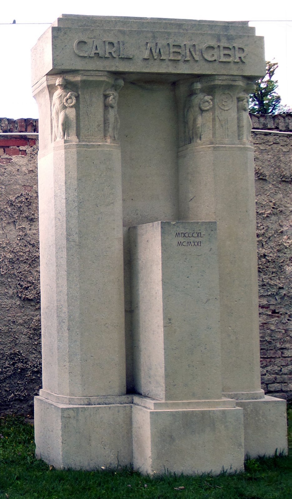 Portrait von Carl Menger: Mengers Ehrengrab am Wiener Zentralfriedhof (2014)