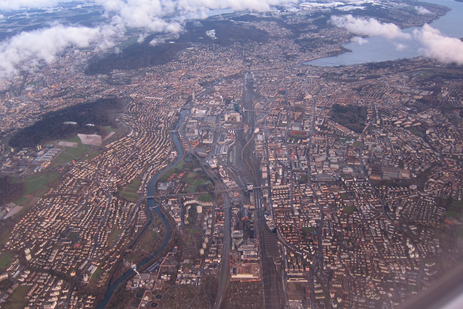 Luftbild von Zürich, 2020